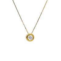 Collana Gioielleria Dossena  Donna in Oro giallo Diamante CIPOLLINA-DIA-06